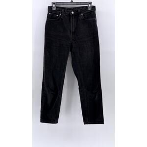 NUDIE JEANS CO Men's Black Denim Tapered Jeans SZ 28X26